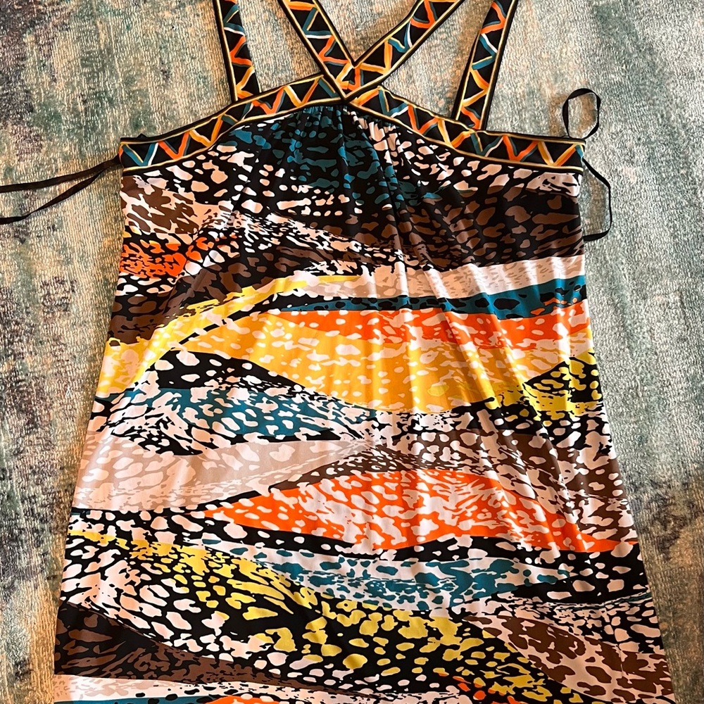 BCBGMaxAzria Colorful Geometric Dress